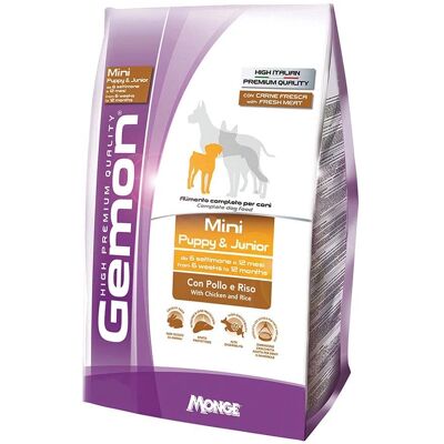 Monge Gemon Mini Puppy & Junior con Pollo e Riso - Cibo Secco Monge Gemon Mini Puppy & Junior con Pollo e Riso - Cibo Secco