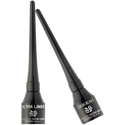 Deborah Ultra Liner Nero - Vloeibare eyeliner, fluwelen punt, 0,2mm, fijne lijn Deborah Ultra Liner Nero - Vloeibare eyeliner, fluwelen punt, 0,2mm, fijne lijn