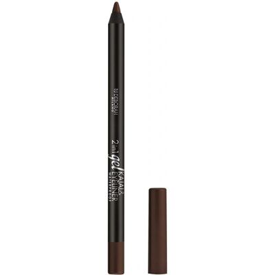 Deborah Milano 2-en-1 Gel Kajal & Eyeliner Marron - Kajal et Eyeliner Deborah Milano 2-en-1 Gel Kajal & Eyeliner Marron - Kajal et Eyeliner