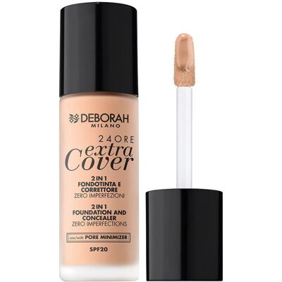 Deborah Milano 24Ore Extra Cover Foundation - Liquide, Rose clair - Fond de teint Deborah Milano 24Ore Extra Cover Foundation - Liquide, Rose clair - Fond de teint