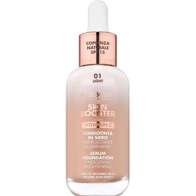 Fond de Teint Booster de Peau Deborah Milano - Léger - Couvrance Naturelle - SPF 15 Fond de Teint Booster de Peau Deborah Milano - Léger - Couvrance Naturelle - SPF 15