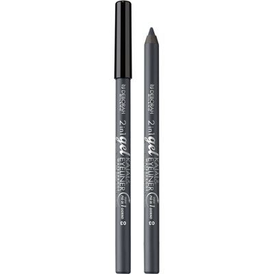 Deborah Milano Matita 2 in 1 Kajal & Eyeliner - Grigio Deborah Milano Matita 2 in 1 Kajal & Eyeliner - Grigio