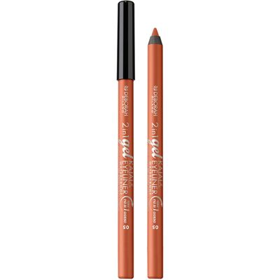 Deborah Milano Bronze 2 in 1 Gel Kajal & Eyeliner - ef9072-Bronze.05 Deborah Milano Bronze 2 in 1 Gel Kajal & Eyeliner - ef9072-Bronze.05