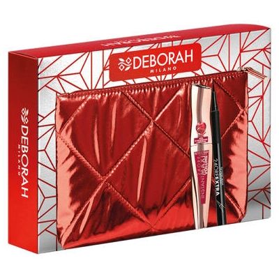 Ensemble de Fards à Paupières Compactes Deborah Milano avec Mascara & Eyeliner Ensemble de Fards à Paupières Compactes Deborah Milano avec Mascara & Eyeliner