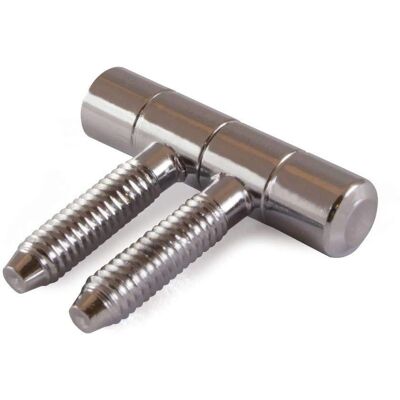 Masidef 2 Cerniere - Acciaio Cromato Tornite 9mm - Portata 15kg Masidef 2 Cerniere - Acciaio Cromato Tornite 9mm - Portata 15kg
