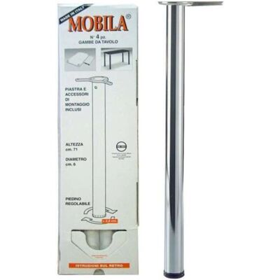 MADIDEF - Ø60x710 Gambe tavolo tonde - Bianche - Table legs MADIDEF - Ø60x710 Gambe tavolo tonde - Bianche - Table legs