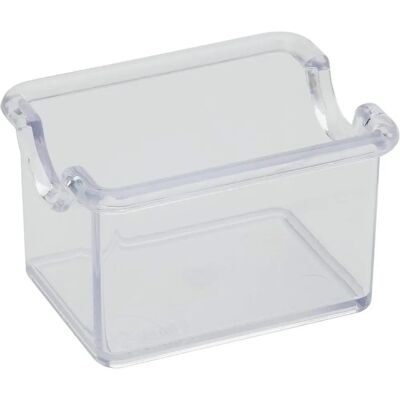 Piazza 5074022 - Conjunto de 2 soportes de azúcar de plástico transparente Piazza 5074022 - Conjunto de 2 soportes de azúcar de plástico transparente
