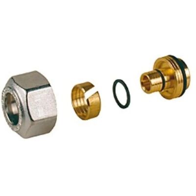 Adaptateur de tuyau Giacomini - Multicouche, 16x16x2mm - Publicité Adaptateur de tuyau Giacomini - Multicouche, 16x16x2mm - Publicité