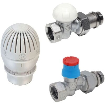 Kit de Requalification Énergétique pour Radiateur - Vanne, Tête, 1/2" - Publicité Kit de Requalification Énergétique pour Radiateur - Vanne, Tête, 1/2" - Publicité