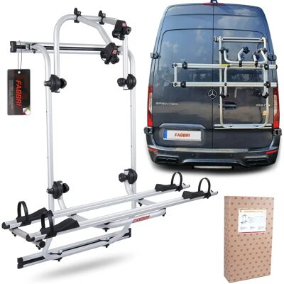 Porte-vélos Fabbri Argent Modèle VAN2 pour Mercedes Crafte & Sprinter - Publicité Porte-vélos Fabbri Argent Modèle VAN2 pour Mercedes Crafte & Sprinter - Publicité