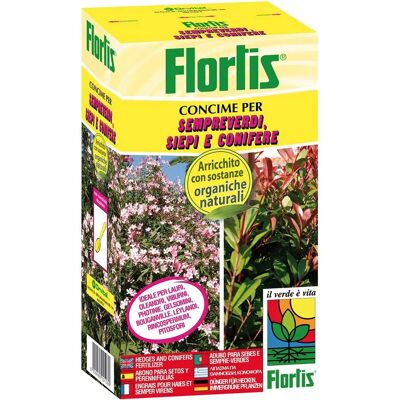 Concime Flortis per Sempreverdi, Siepi e Conifere - 1kg Concime Flortis per Sempreverdi, Siepi e Conifere - 1kg