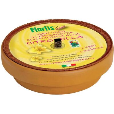 ORVITAL Flortis Maxi vaso 16,5 cm - Vaso con citronella ORVITAL Flortis Maxi vaso 16,5 cm - Vaso con citronella