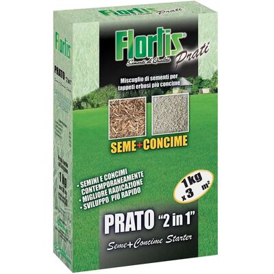 Flortis Inizio prato 2in1 - Semina & Fertilizzante Flortis Inizio prato 2in1 - Semina & Fertilizzante