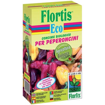 FLORTIS Concime Biologico per Peperoncino - Aumenta Piccantezza - 500g FLORTIS Concime Biologico per Peperoncino - Aumenta Piccantezza - 500g