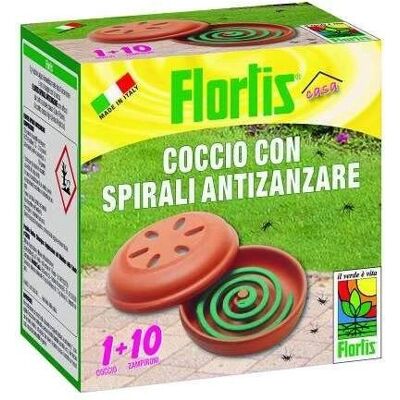 Flortis Coccio+10 Spirali - Repellente insetti Flortis Coccio+10 Spirali - Repellente insetti