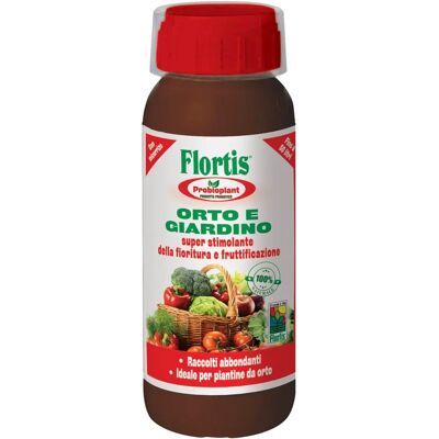 Flortis Probioplant 500ml Concime liquido naturale per orto e giardino Flortis Probioplant 500ml Concime liquido naturale per orto e giardino