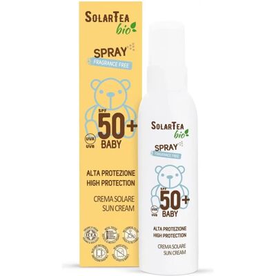 Bema SolarTea Bio SPF50+ Protector Solar Bebé en Spray - Protección para Piel Sensible Bema SolarTea Bio SPF50+ Protector Solar Bebé en Spray - Protección para Piel Sensible