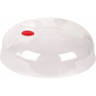 HEIDRUN 1911 Couvercle micro-ondes - Rouge/Transparent - 30cm - Publicité HEIDRUN 1911 Couvercle micro-ondes - Rouge/Transparent - 30cm - Publicité