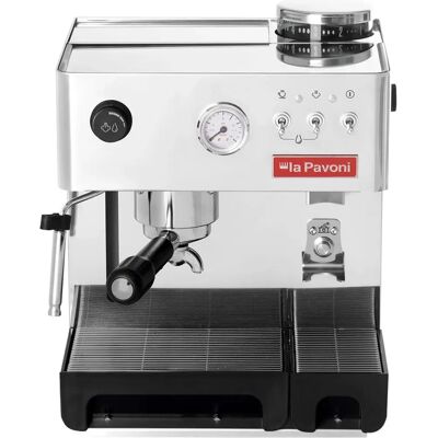 La Pavoni Nouvelle Machine à Espresso Domus Bar - Acier Inox - Manomètre - Publicité La Pavoni Nouvelle Machine à Espresso Domus Bar - Acier Inox - Manomètre - Publicité