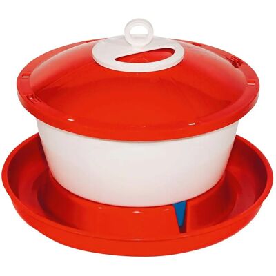 Bottiglia Kerbl Rapid Clean per polli - 6L Rosso/Bianco - Bevitori Bottiglia Kerbl Rapid Clean per polli - 6L Rosso/Bianco - Bevitori