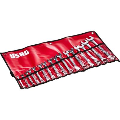 Set di 16 chiavi combinate USAG 285 J/B16 - Resistente e Professionale Set di 16 chiavi combinate USAG 285 J/B16 - Resistente e Professionale