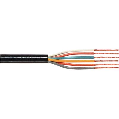 Câble audio Tasker C158 - 100m, Noir, 6 conducteurs Câble audio Tasker C158 - 100m, Noir, 6 conducteurs