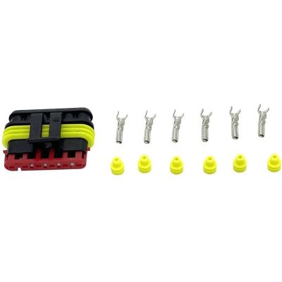 MTA AUTOMOTIVE 3050134 Kit de Connecteurs Étanches - 6 Broches - Publicité MTA AUTOMOTIVE 3050134 Kit de Connecteurs Étanches - 6 Broches - Publicité