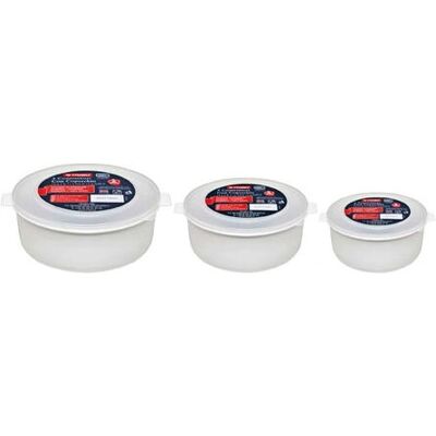 TRABO ECM46 Pentolame Microonde - Set di 3 Contenitori TRABO ECM46 Pentolame Microonde - Set di 3 Contenitori