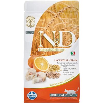 N&D Ocean Croquettes pour Chat Adulte - Morue, Épeautre, Avoine & Orange - Publicité N&D Ocean Croquettes pour Chat Adulte - Morue, Épeautre, Avoine & Orange - Publicité