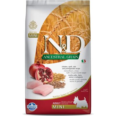 Croquettes pour Chiens FARMINA N&D Mini Pollo - Aliment Complet - Publicité Croquettes pour Chiens FARMINA N&D Mini Pollo - Aliment Complet - Publicité