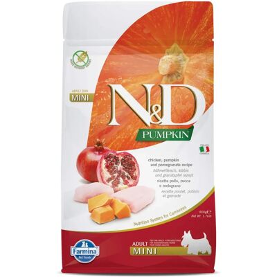 Farmina N&D Mini Sin cereales Pollo Calabaza Granada Comida para perros - Adulto Farmina N&D Mini Sin cereales Pollo Calabaza Granada Comida para perros - Adulto