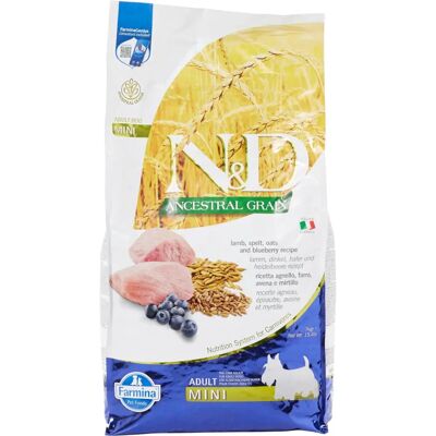 Farmina N&D Adult Mini Lamm & Blaubeere - Hundefutter Farmina N&D Adult Mini Lamm & Blaubeere - Hundefutter