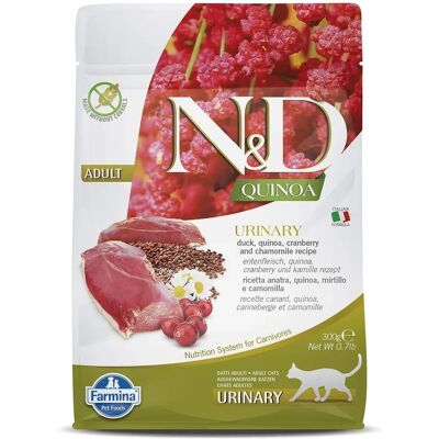 Farmina N&D Quinoa Urinary au Canard et à la Cranberry - Nourriture pour Chats - Publicité Farmina N&D Quinoa Urinary au Canard et à la Cranberry - Nourriture pour Chats - Publicité