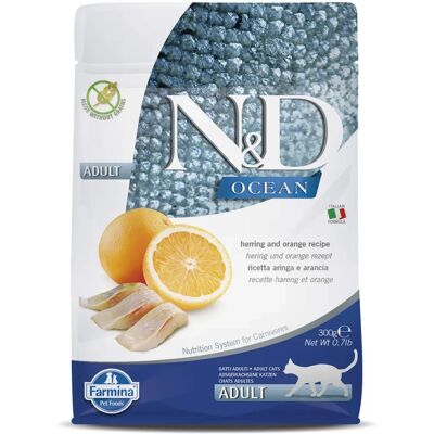 Farmina N&D Ocean Chat Haring et Orange - Nourriture pour chats - Publicité Farmina N&D Ocean Chat Haring et Orange - Nourriture pour chats - Publicité