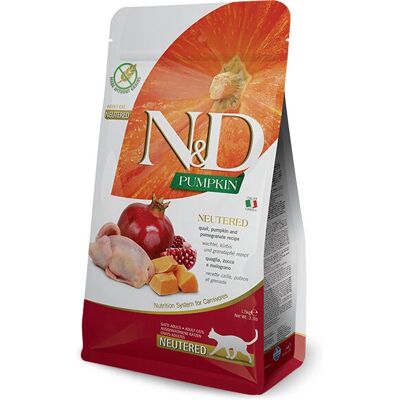 Farmina N&D Kissat 5kg - Kyyhky ja Kurpitsa Farmina N&D Kissat 5kg - Kyyhky ja Kurpitsa