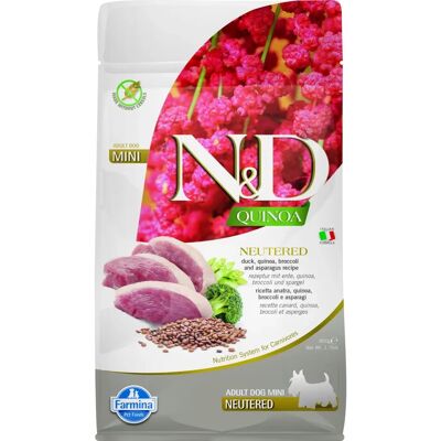 Farmina N&D Quinoa Kutyaeledel, kacsa, brokkoli, spárga - Mini, 800g Farmina N&D Quinoa Kutyaeledel, kacsa, brokkoli, spárga - Mini, 800g