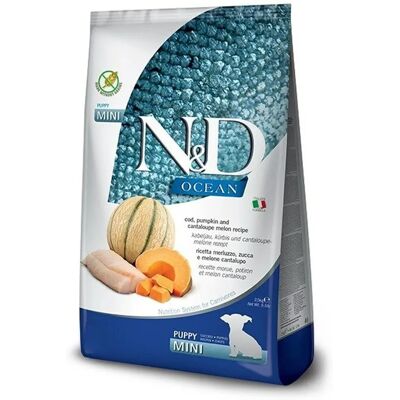 Farmina N&D Ocean Cane Mini Zucca Merluzzo - Crocchette secche - 2,5 kg Farmina N&D Ocean Cane Mini Zucca Merluzzo - Crocchette secche - 2,5 kg