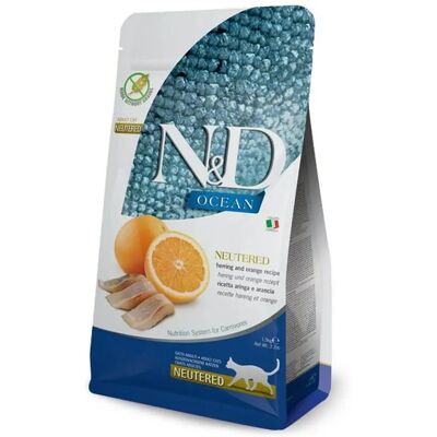 Comida para Gatos Ocean Herring & Orange de Farmina N&D - 300G Comida para Gatos Ocean Herring & Orange de Farmina N&D - 300G