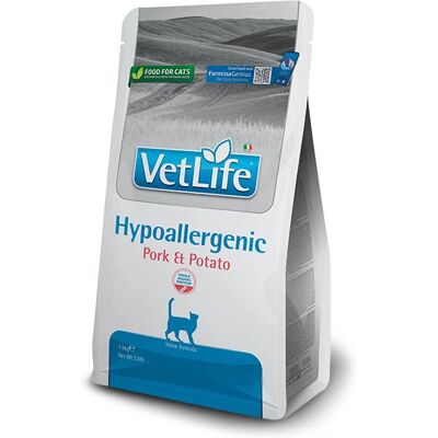 Cibo per gatti Farmina Vet Life Ipoallergenico - Maiale & Patate 1,5kg Cibo per gatti Farmina Vet Life Ipoallergenico - Maiale & Patate 1,5kg