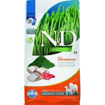 Farmina N&D Spirulina Sill för vuxna hundar - Medium & Maxi Farmina N&D Spirulina Sill för vuxna hundar - Medium & Maxi