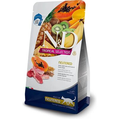 Nourriture pour chats Farmina Agneau & Fruits Tropicaux - Stérilisés Adultes - Publicité Nourriture pour chats Farmina Agneau & Fruits Tropicaux - Stérilisés Adultes - Publicité