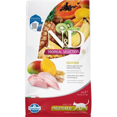 Farmina N&d Nourriture Tropicale pour Chats au Poulet - Stérilisés - Publicité Farmina N&d Nourriture Tropicale pour Chats au Poulet - Stérilisés - Publicité
