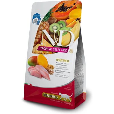 Alimentation sèche pour chats Farmina - Poulet & Fruits Tropicaux Alimentation sèche pour chats Farmina - Poulet & Fruits Tropicaux