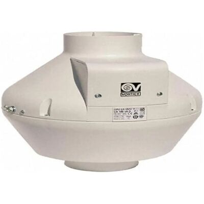 Ventilador en línea Vortice - Modelo 17144 - 100mm, 3 velocidades, Blanco Ventilador en línea Vortice - Modelo 17144 - 100mm, 3 velocidades, Blanco