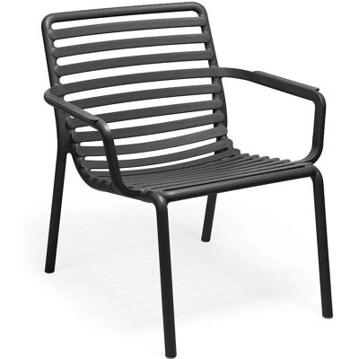 Sillón Relax apilable Nardi Doga en Antracita - Muebles de Exterior Sillón Relax apilable Nardi Doga en Antracita - Muebles de Exterior