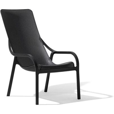 Nardi Net Lounge - Antracite - Poltrona impilabile resistente agli agenti atmosferici Nardi Net Lounge - Antracite - Poltrona impilabile resistente agli agenti atmosferici