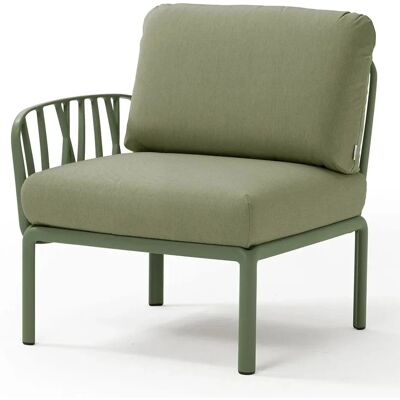 Elemento modular de sofá exterior Nardi Komodo - verde - Muebles de exterior Elemento modular de sofá exterior Nardi Komodo - verde - Muebles de exterior
