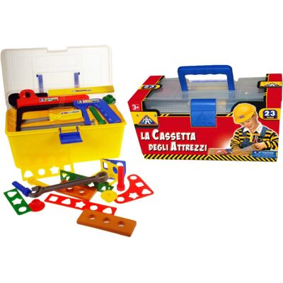 Set di Attrezzi DG - Include strumenti per riparazioni domestiche - Stimola immaginazione e abilità Set di Attrezzi DG - Include strumenti per riparazioni domestiche - Stimola immaginazione e abilità
