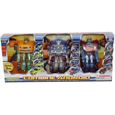 DG Transformers Combina Android 3 Veicoli DG Transformers Combina Android 3 Veicoli