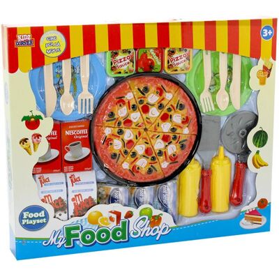 Kidz Corner - Set Pizza con Accessori - Giocattolo di Ruolo Kidz Corner - Set Pizza con Accessori - Giocattolo di Ruolo